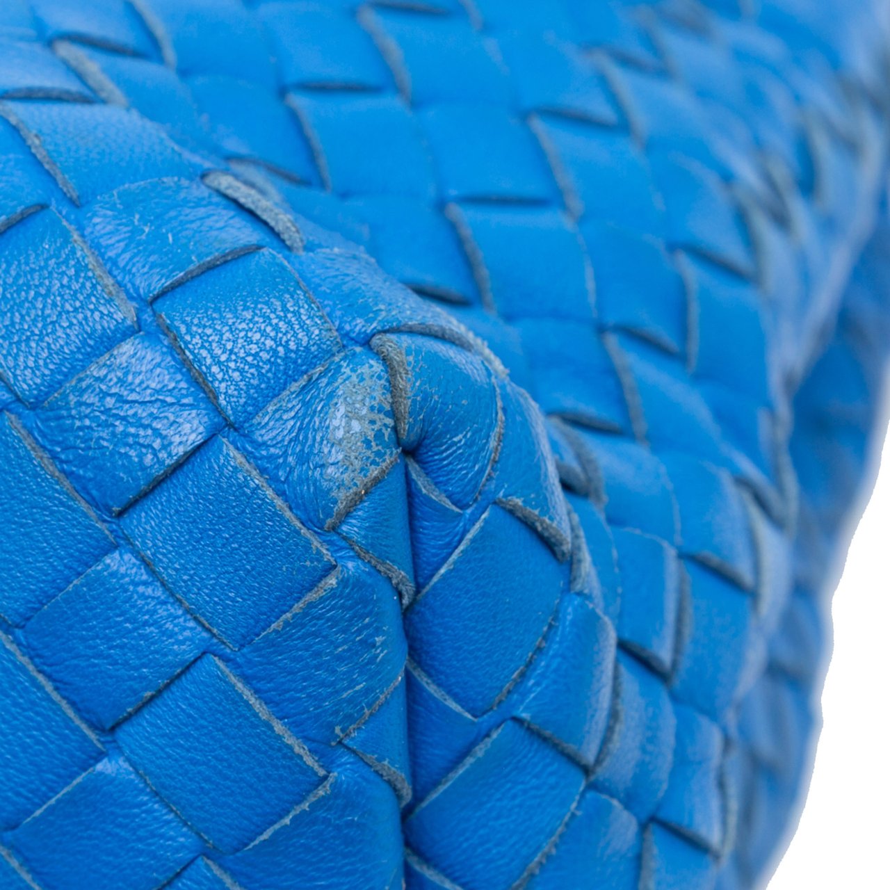 Bottega Veneta Medium Nappa Intrecciato Olimpia Shoulder Bag Blauw