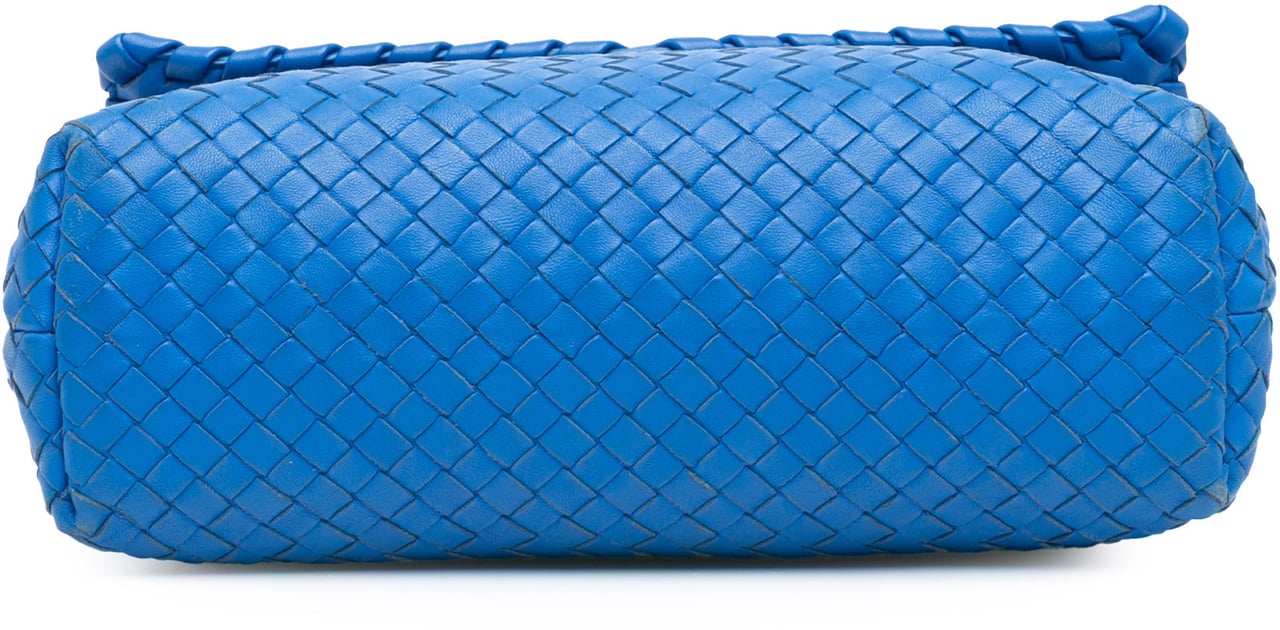Bottega Veneta Medium Nappa Intrecciato Olimpia Shoulder Bag Blauw