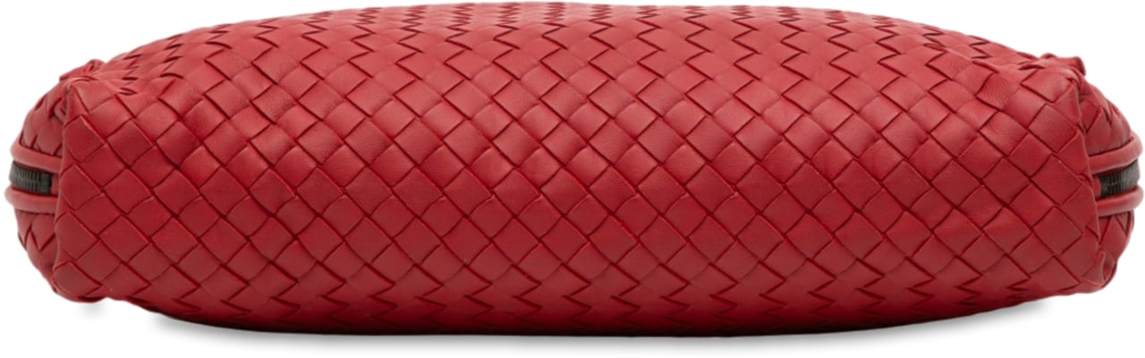 Bottega Veneta Large Nappa Intrecciato Nodini Crossbody Rood