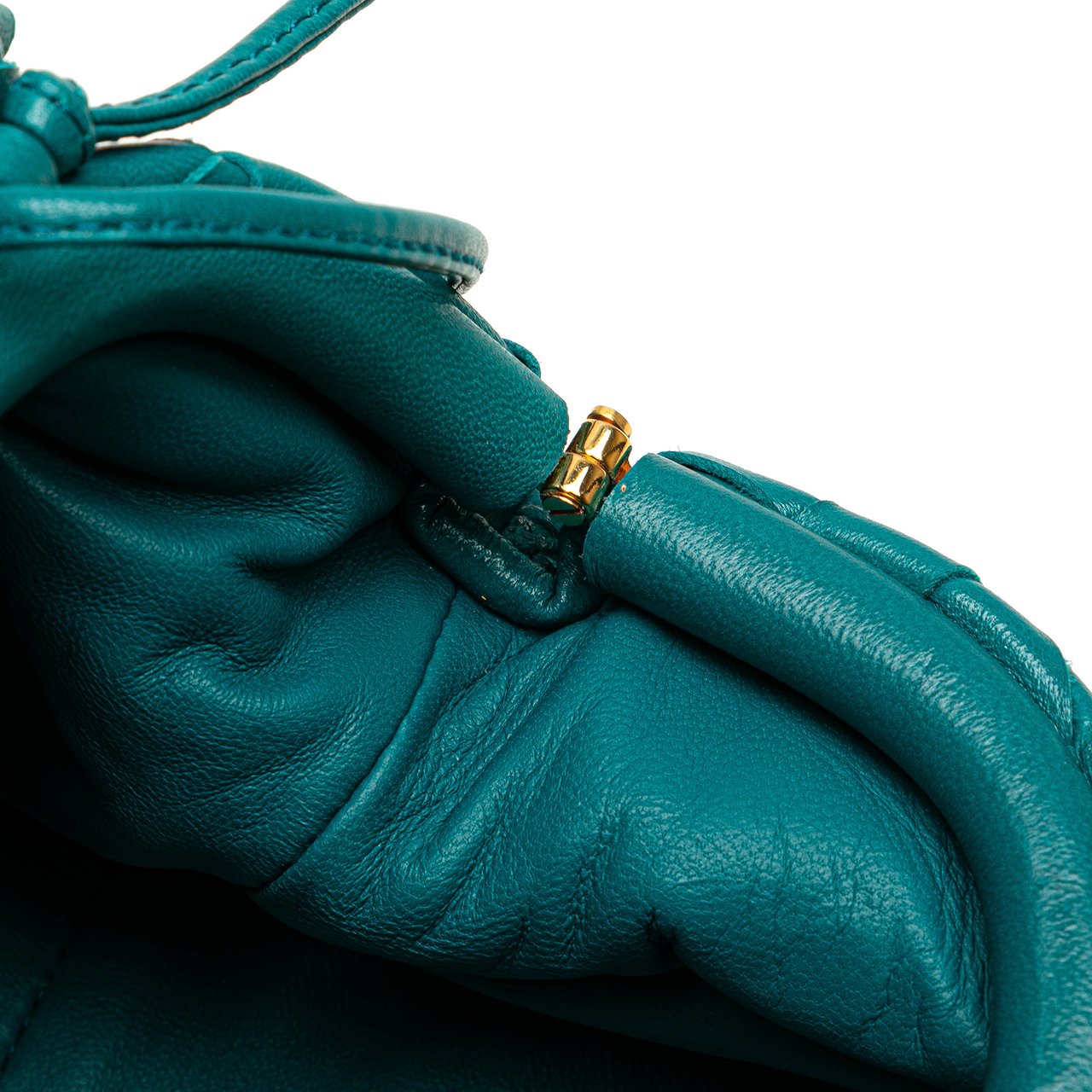 Bottega Veneta Nappa Intrecciato The Mini Pouch Blauw