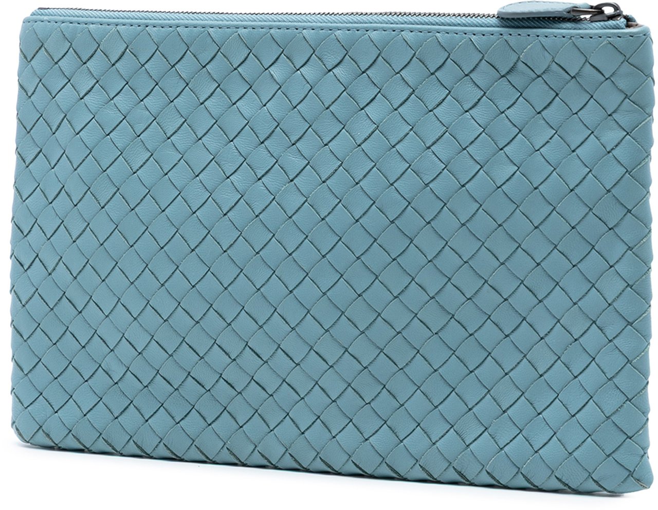 Bottega Veneta Nappa Intrecciato Clutch Blauw