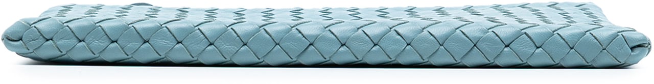 Bottega Veneta Nappa Intrecciato Clutch Blauw