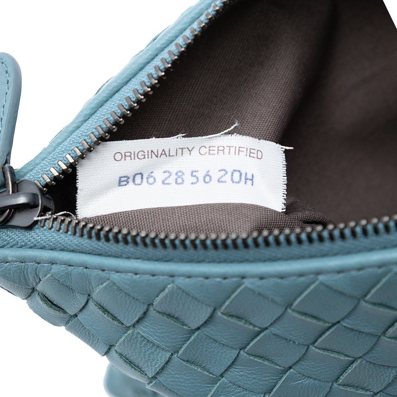 Bottega Veneta Nappa Intrecciato Clutch Blauw