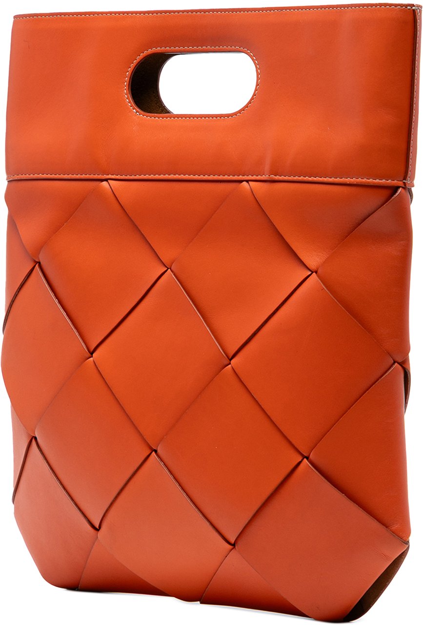 Bottega Veneta Small French Calfskin Slip Tote Oranje