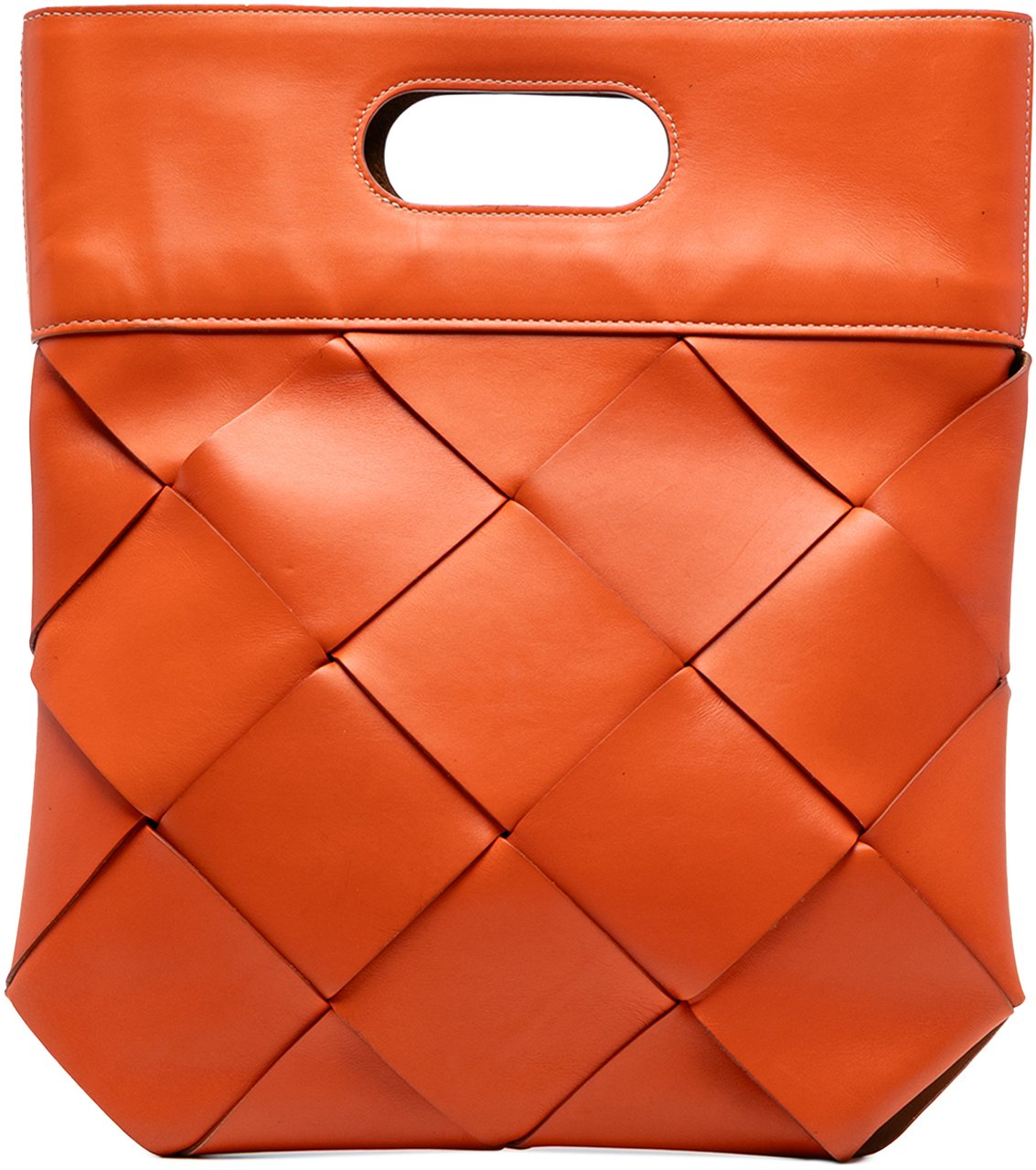 Bottega Veneta Small French Calfskin Slip Tote Oranje