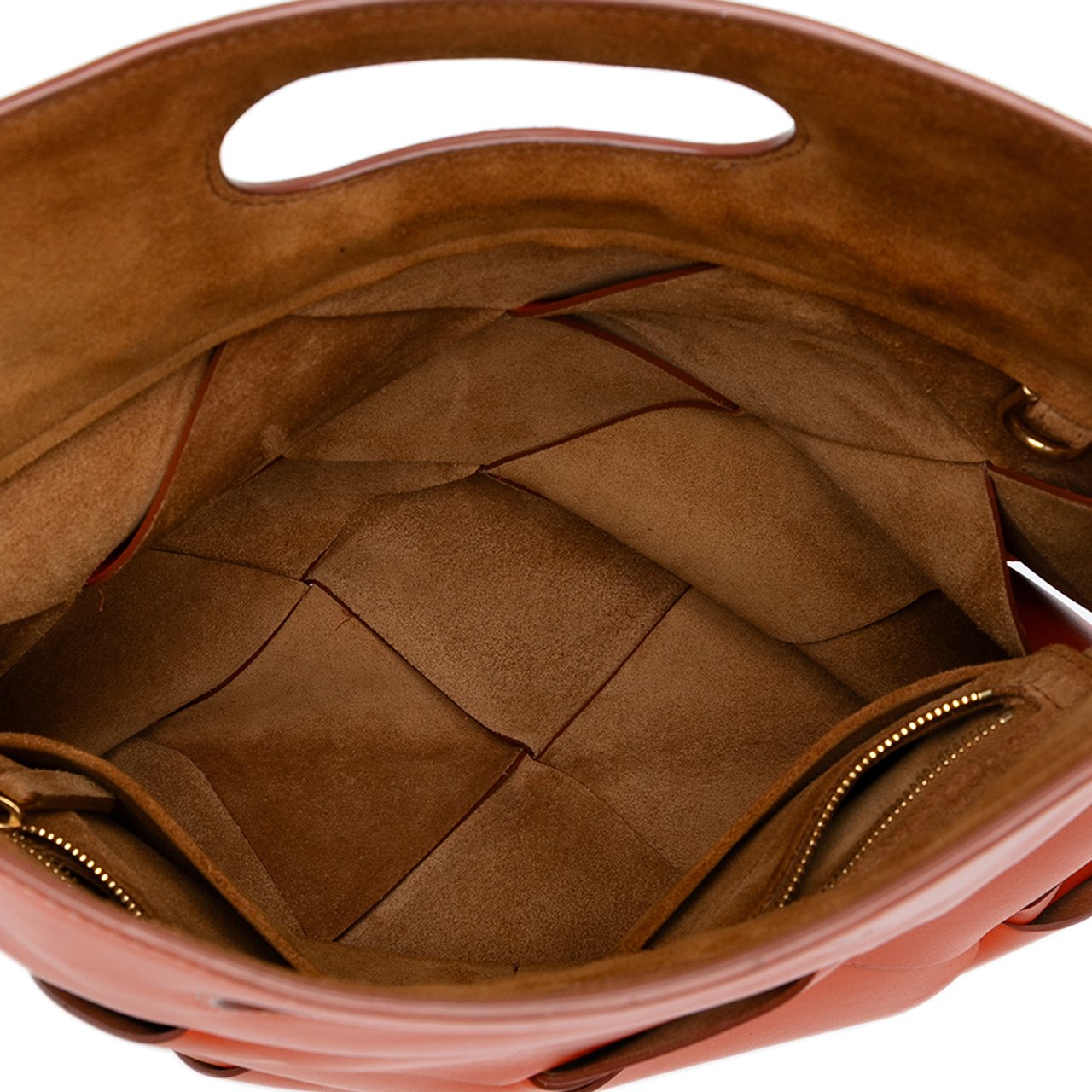 Bottega Veneta Small French Calfskin Slip Tote Oranje