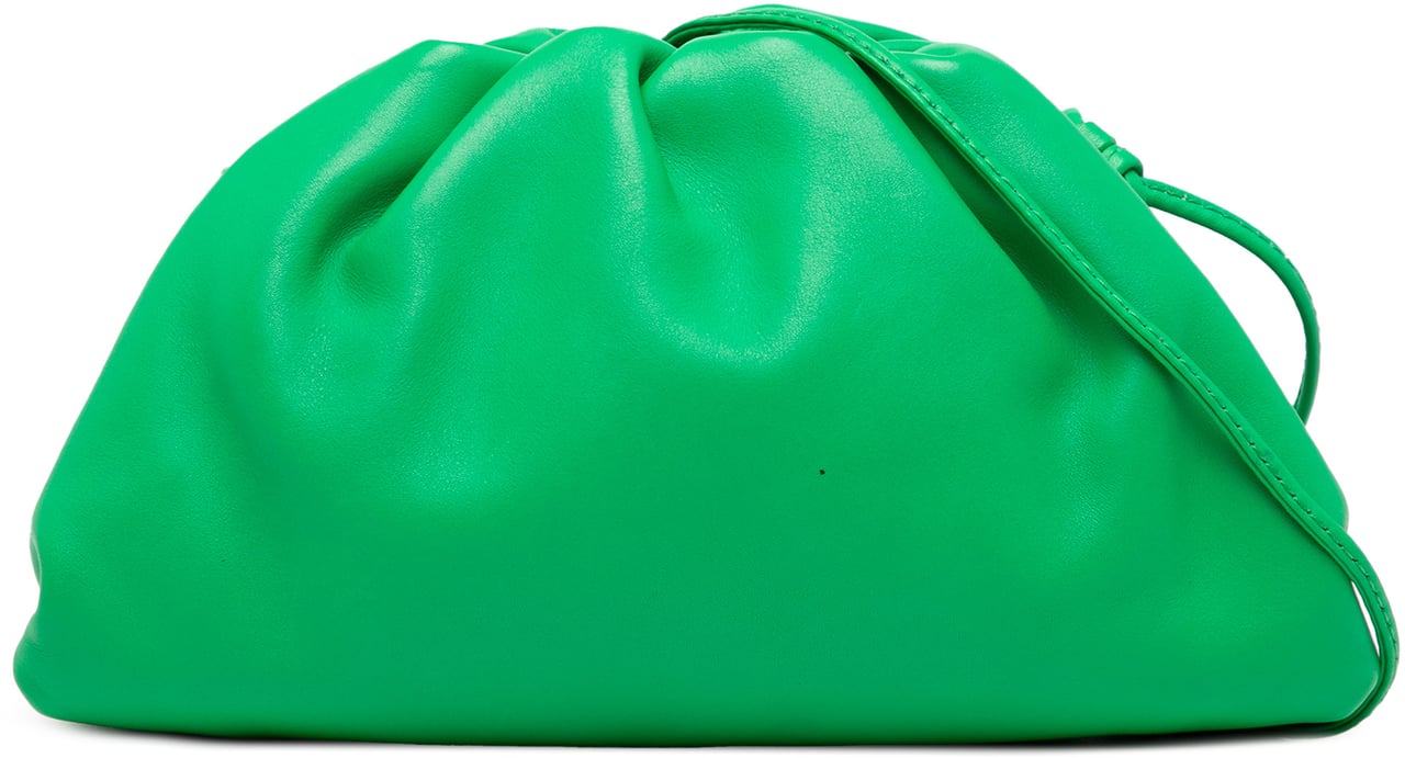 Bottega Veneta Lambskin The Mini Pouch Crossbody Groen