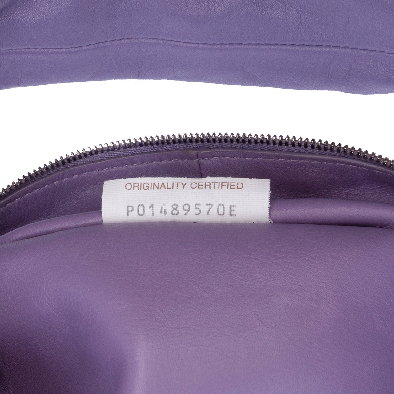Bottega Veneta Mini Calfskin Double Knot Bag Paars
