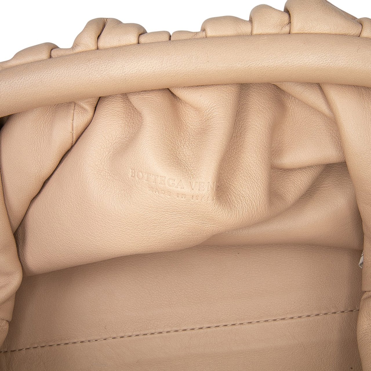 Bottega Veneta Lambskin The Mini Pouch Crossbody Bruin