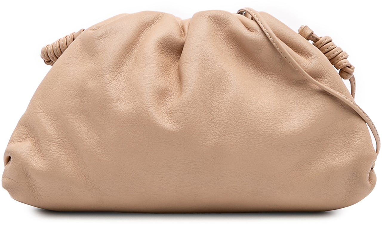 Bottega Veneta Lambskin The Mini Pouch Crossbody Bruin