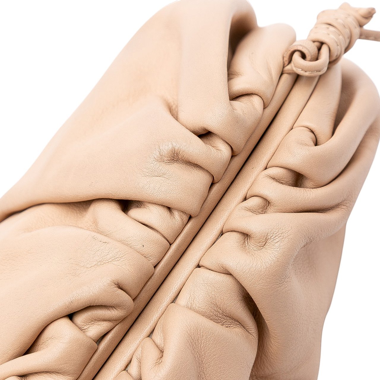 Bottega Veneta Lambskin The Mini Pouch Crossbody Bruin