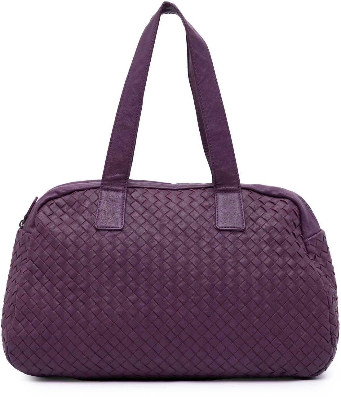 Bottega Veneta Nappa Intrecciato Shoulder Bag Paars