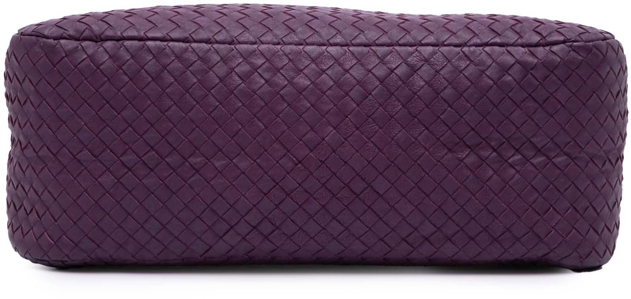 Bottega Veneta Nappa Intrecciato Shoulder Bag Paars