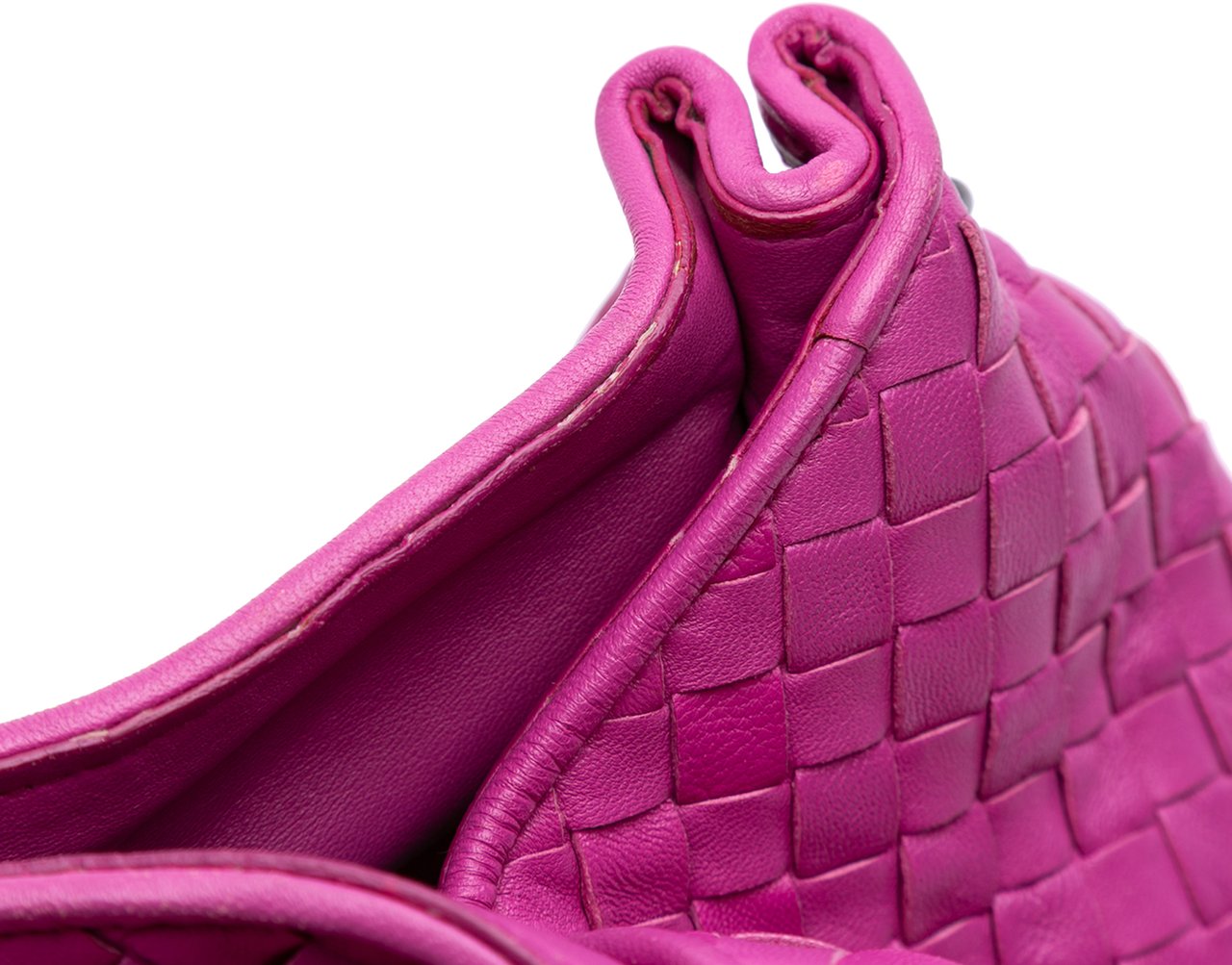 Bottega Veneta Nappa Intrecciato Parachute Tote Roze
