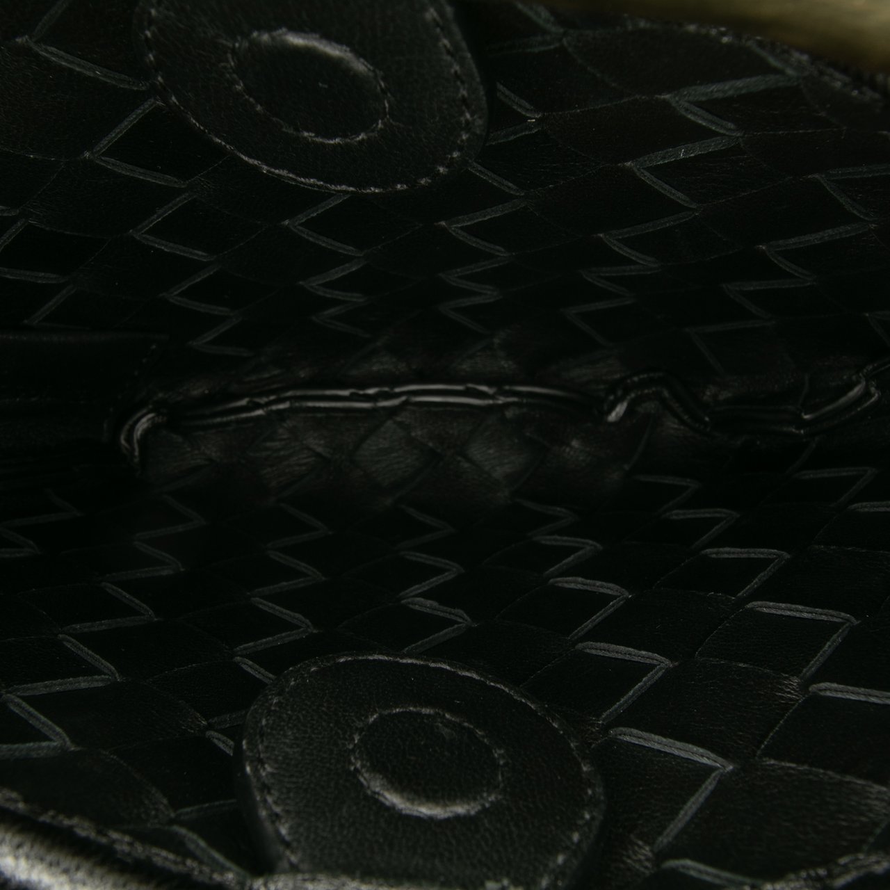 Bottega Veneta Baby Lambskin Intrecciato Sardine Zwart