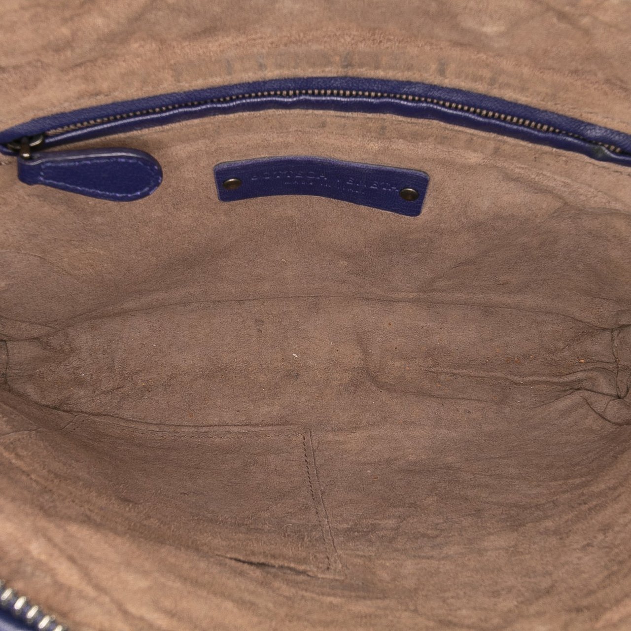 Bottega Veneta Nappa Intrecciato Nodini Crossbody Blauw