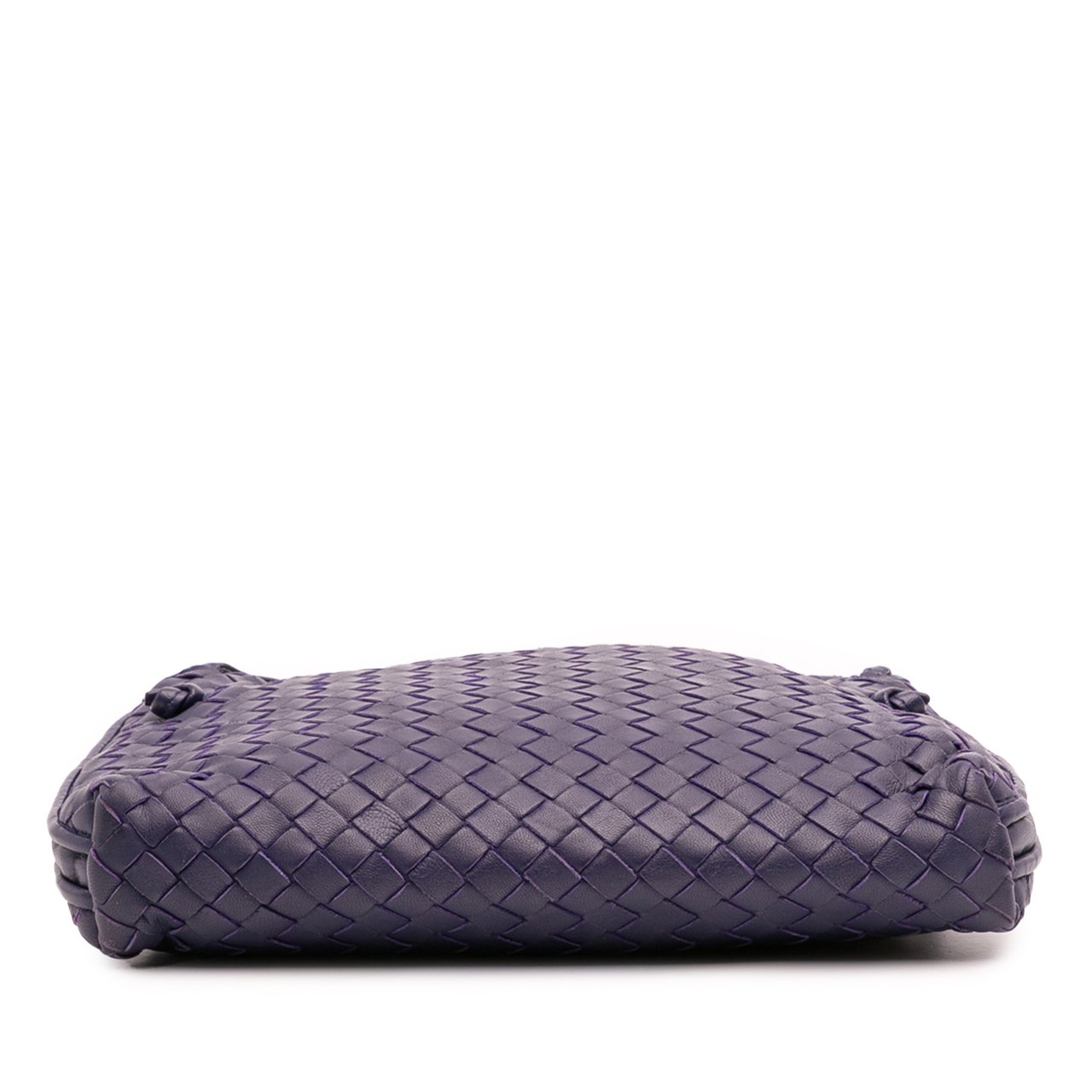 Bottega Veneta Nappa Intrecciato Nodini Crossbody Blauw