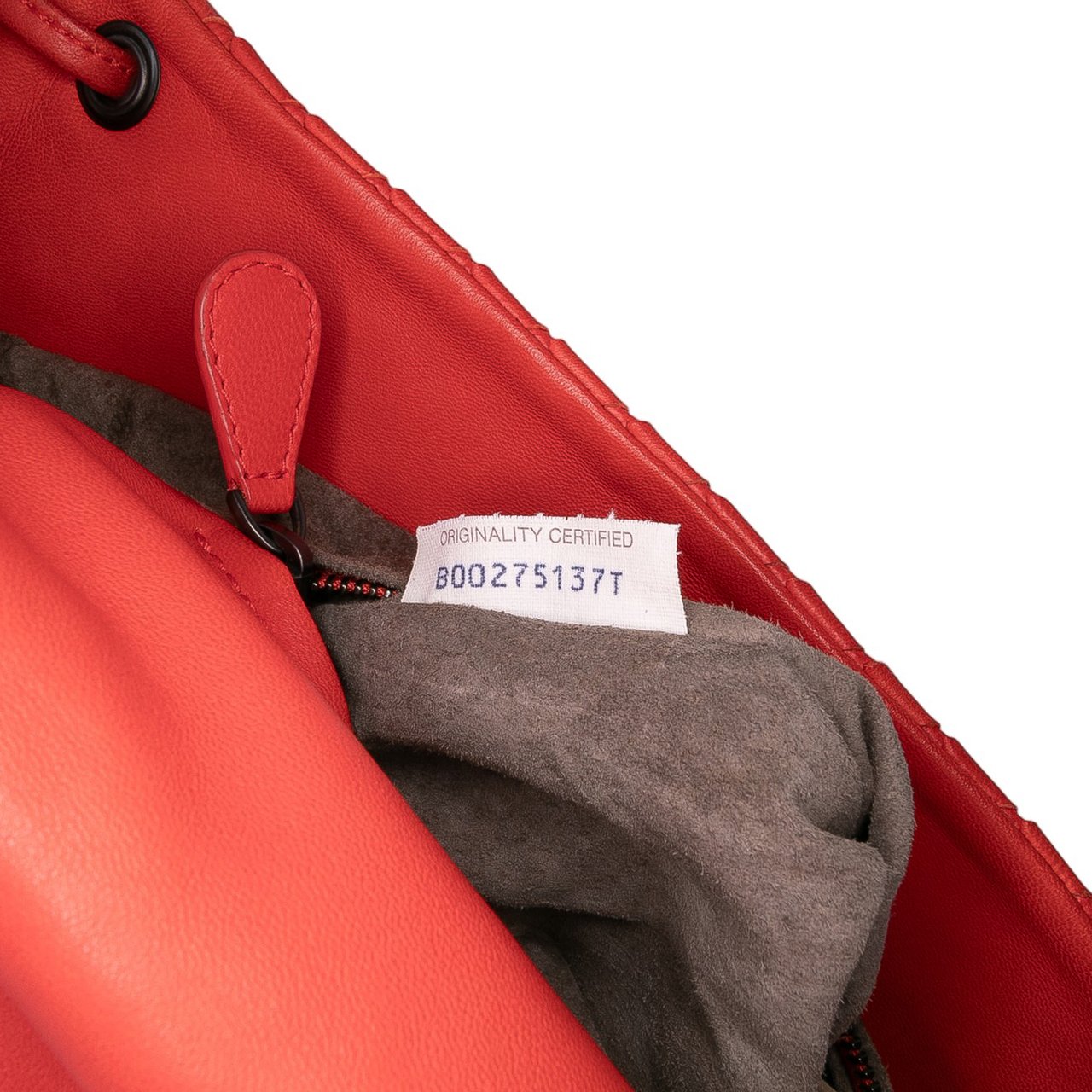 Bottega Veneta Nappa Intrecciato Flap Crossbody Rood