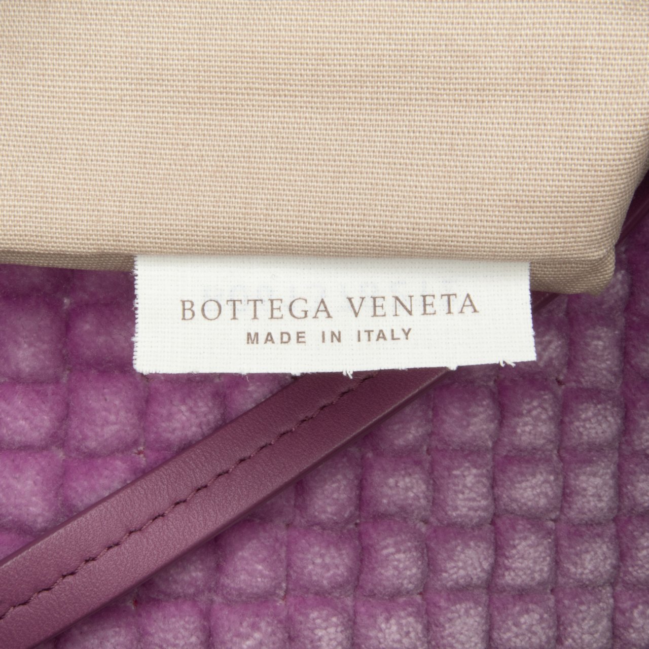 Bottega Veneta Intrecciato Butterfly Pochette Velvet Shoulder Bag Paars