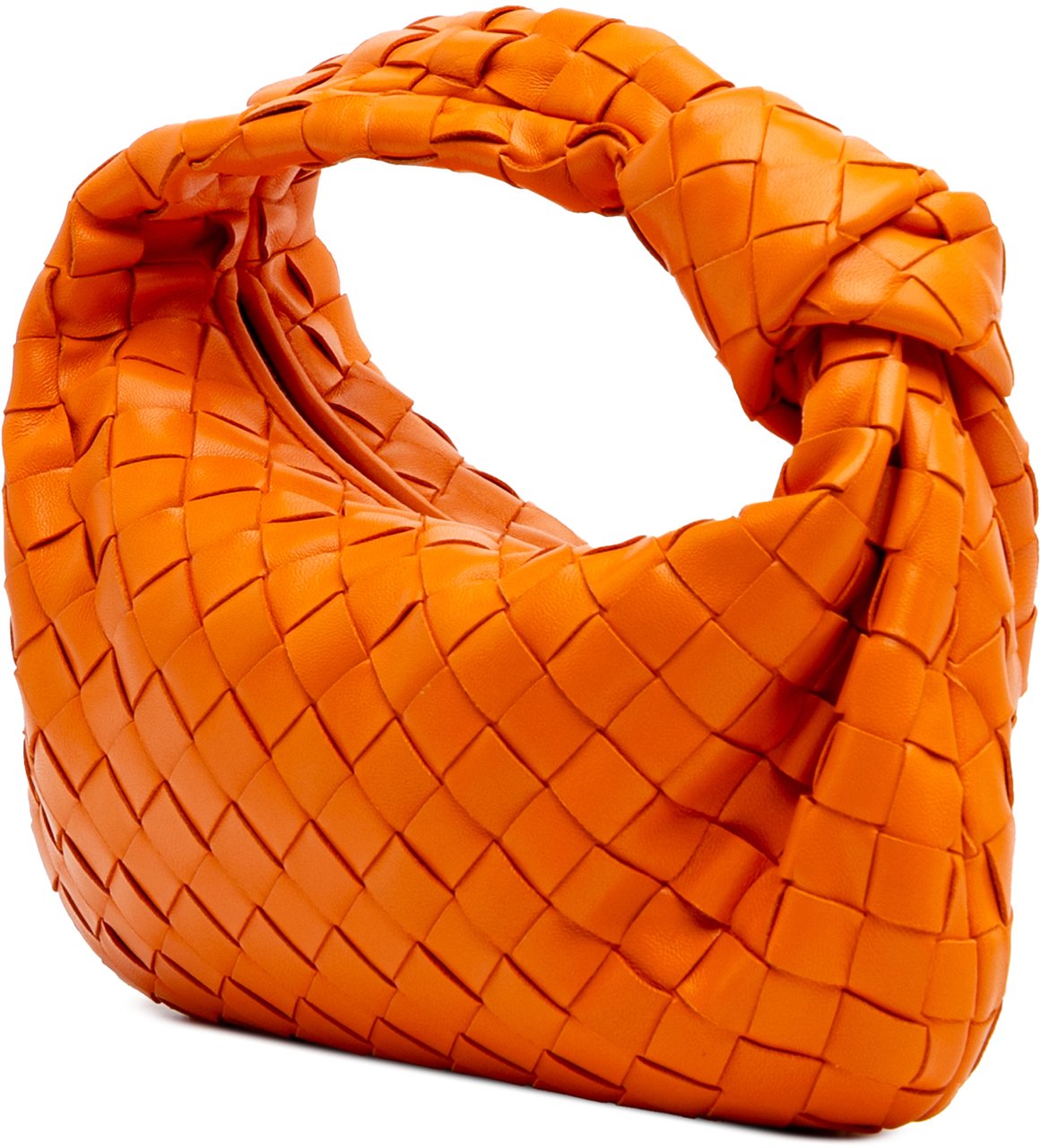 Bottega Veneta Mini Nappa Intrecciato Jodie Oranje
