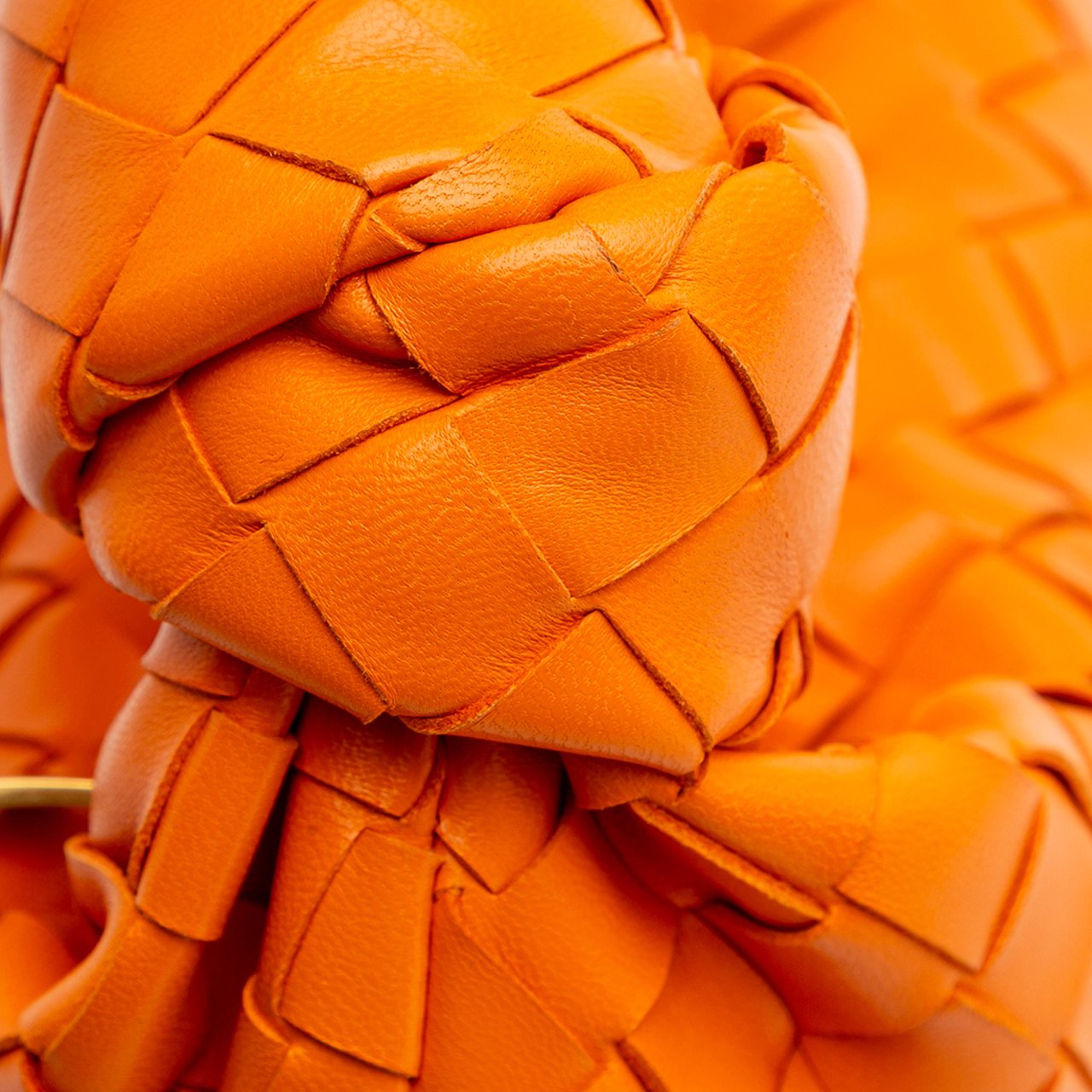 Bottega Veneta Mini Nappa Intrecciato Jodie Oranje