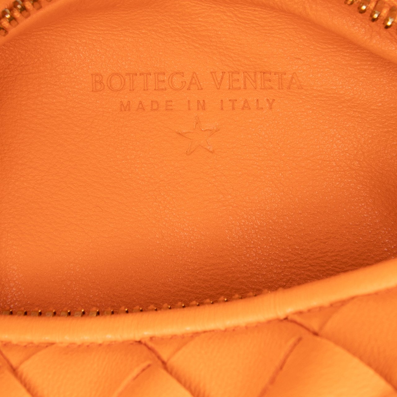 Bottega Veneta Mini Nappa Intrecciato Jodie Oranje