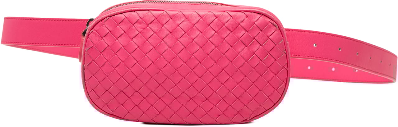 Bottega Veneta Nappa Intrecciato Belt Bag Roze
