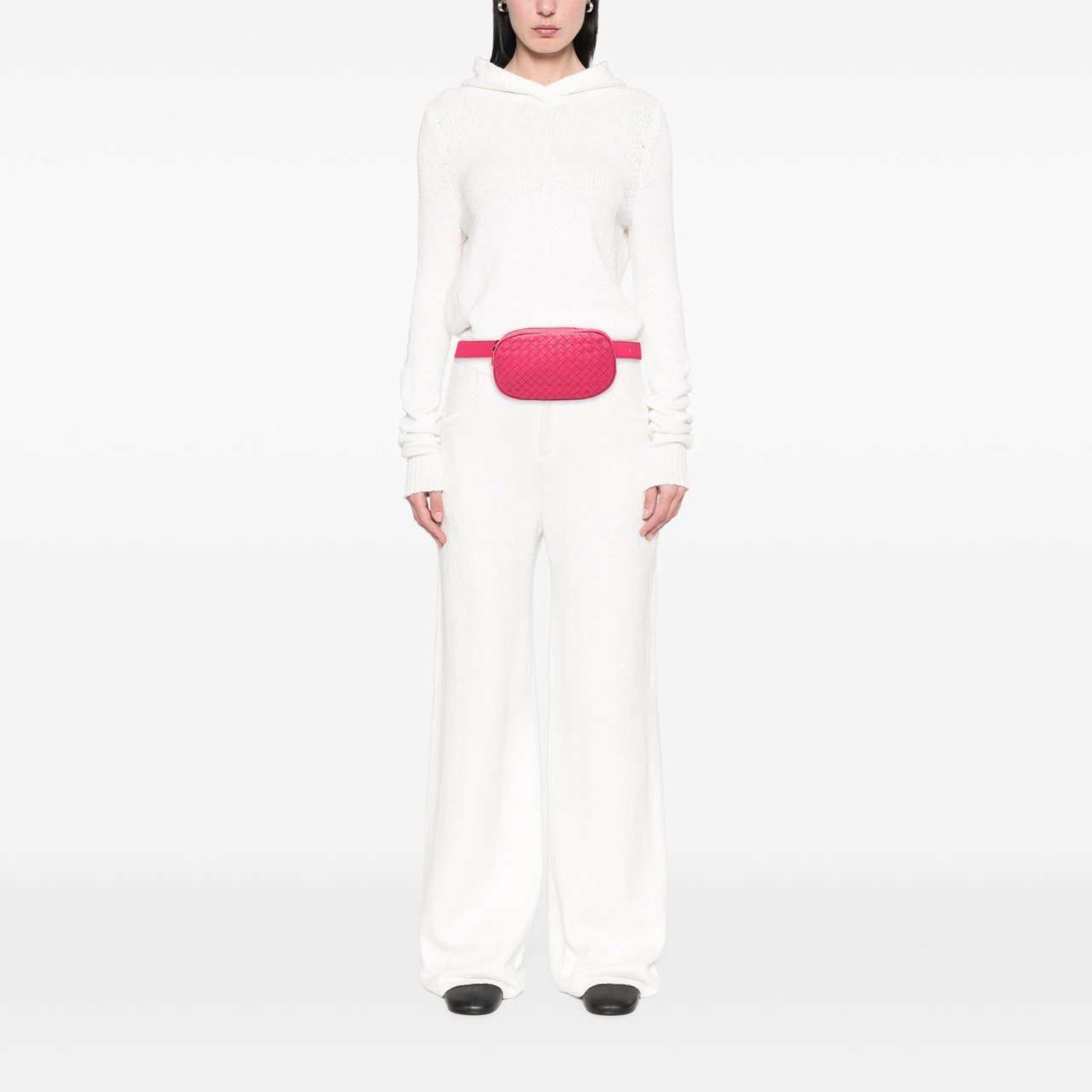 Bottega Veneta Nappa Intrecciato Belt Bag Roze