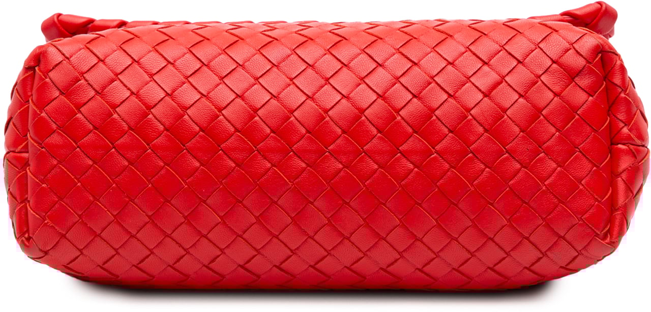 Bottega Veneta Small Nappa Intrecciato Olimpia Shoulder Bag Rood