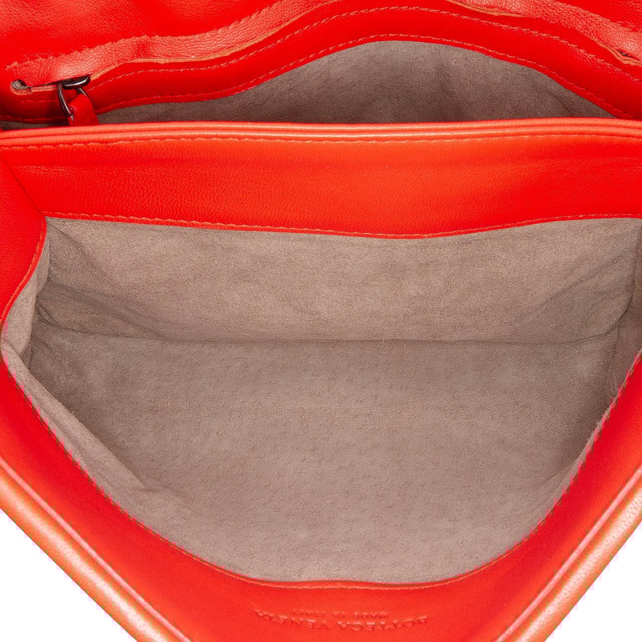 Bottega Veneta Small Nappa Intrecciato Olimpia Shoulder Bag Rood