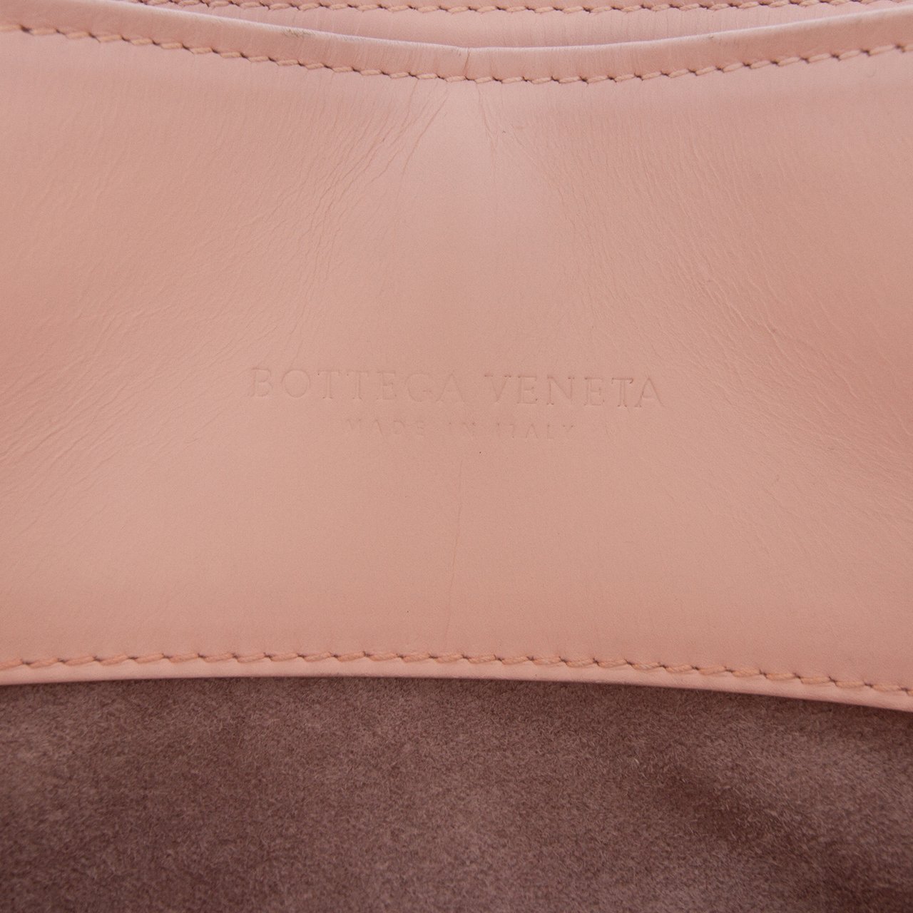 Bottega Veneta Small Nappa Intrecciato Roma Satchel Roze