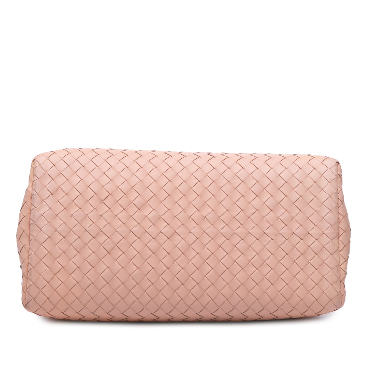 Bottega Veneta Small Nappa Intrecciato Roma Satchel Roze