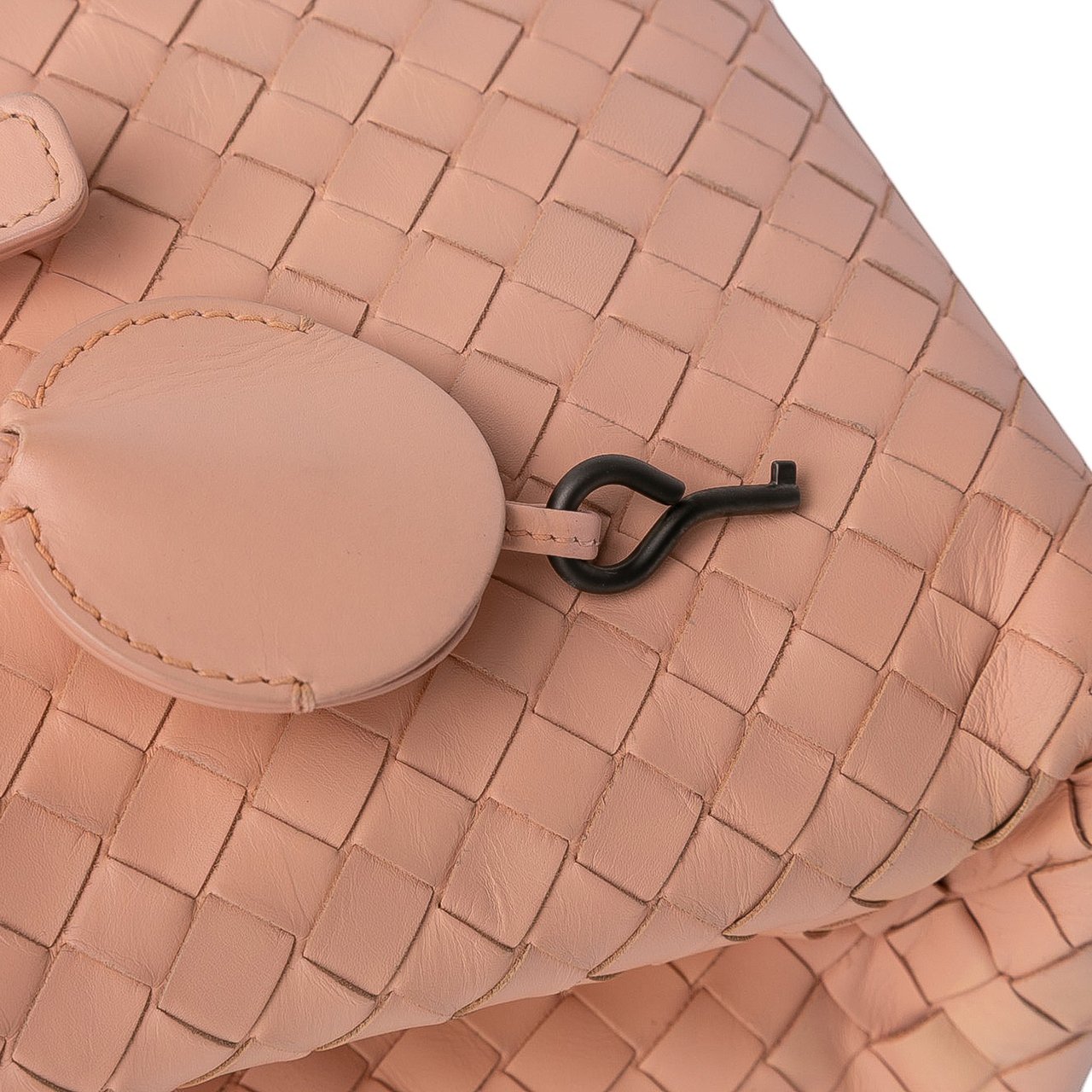 Bottega Veneta Small Nappa Intrecciato Roma Satchel Roze