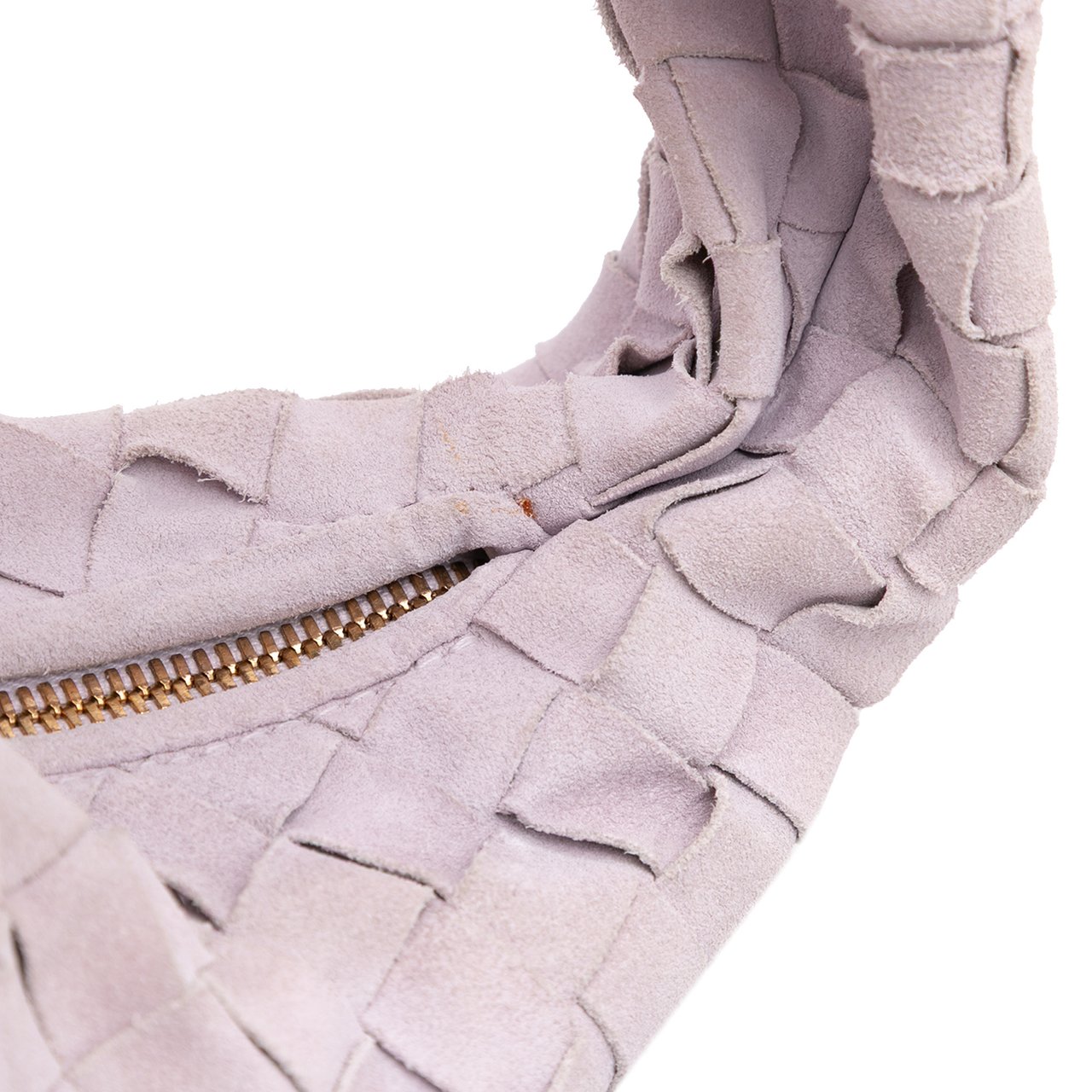 Bottega Veneta Mini Suede Intrecciato Jodie Paars