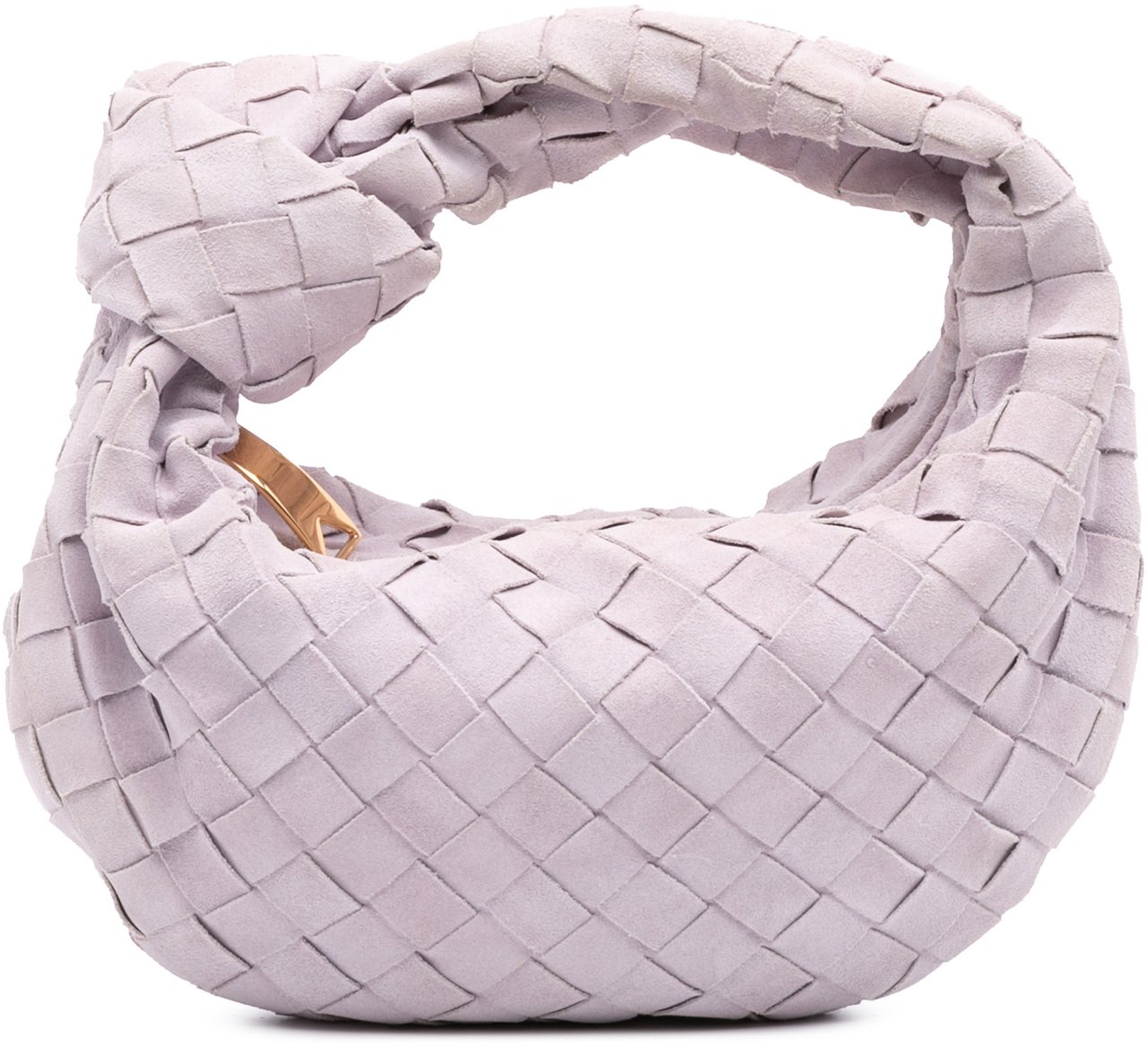 Bottega Veneta Mini Suede Intrecciato Jodie Paars
