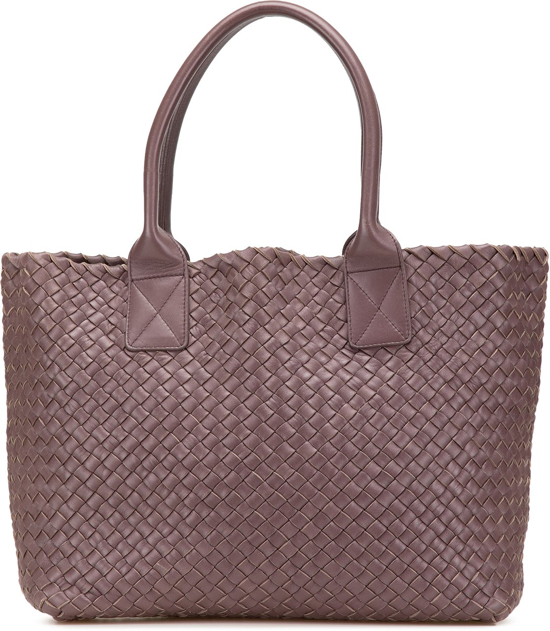 Bottega Veneta Lambskin Intreccio Cabat Tote Roze