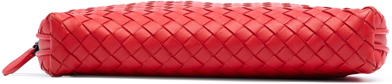 Bottega Veneta Nappa Intrecciato Nodini Crossbody Rood