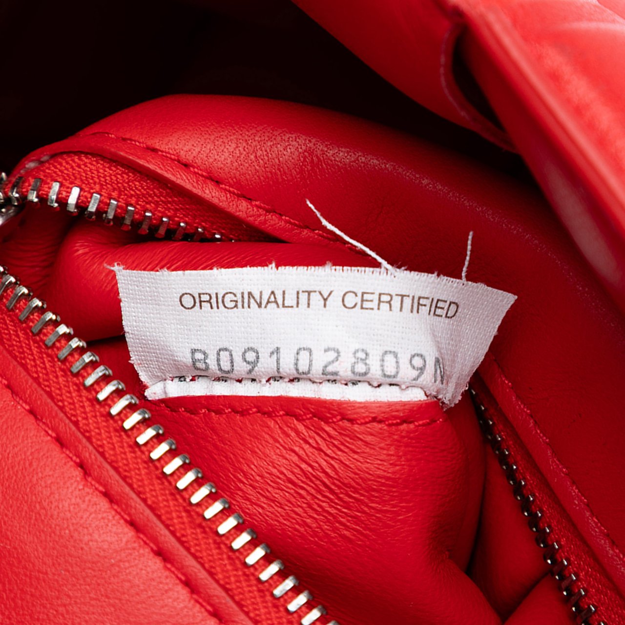 Bottega Veneta Nappa Intrecciato Padded Chain Cassette Satchel Rood