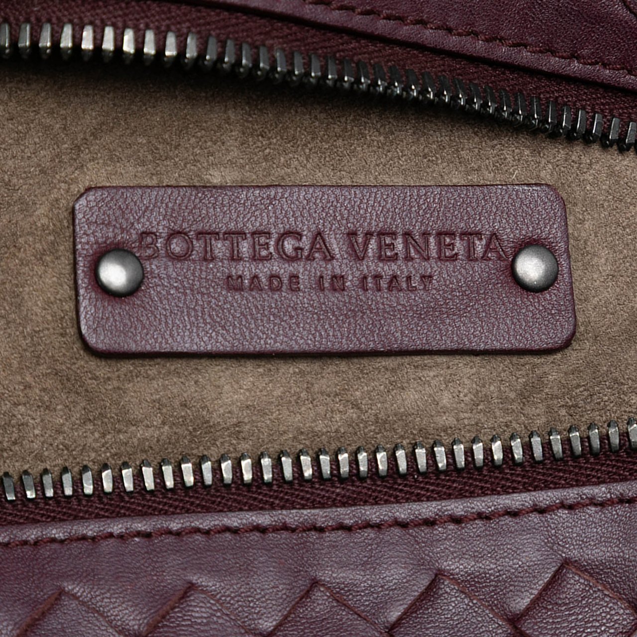 Bottega Veneta Large Nappa Intrecciato Brick Tote Rood