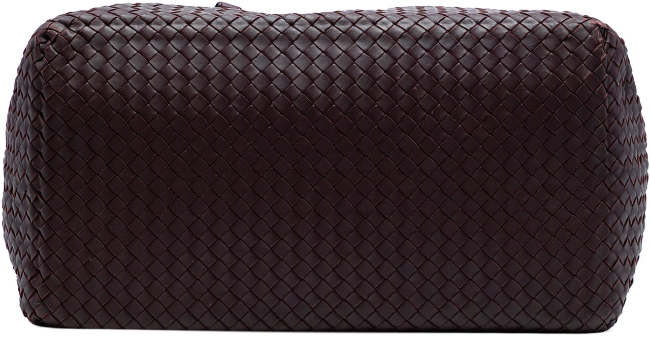 Bottega Veneta Large Nappa Intrecciato Brick Tote Rood