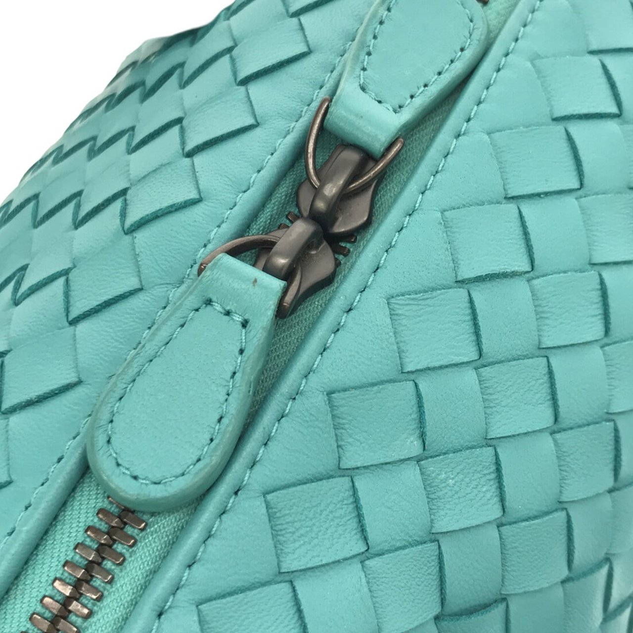 Bottega Veneta Intrecciato Satchel Blauw