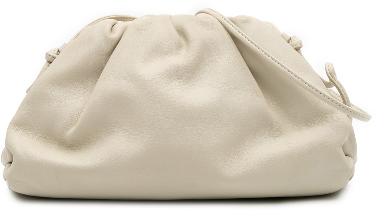 Bottega Veneta Lambskin The Mini Pouch Crossbody Wit