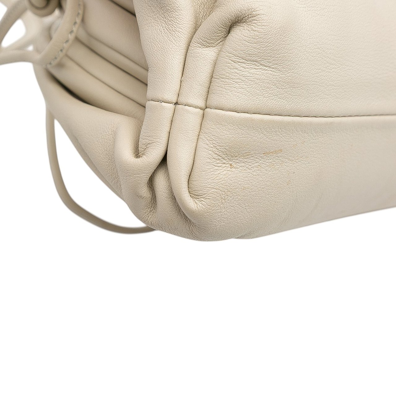 Bottega Veneta Lambskin The Mini Pouch Crossbody Wit
