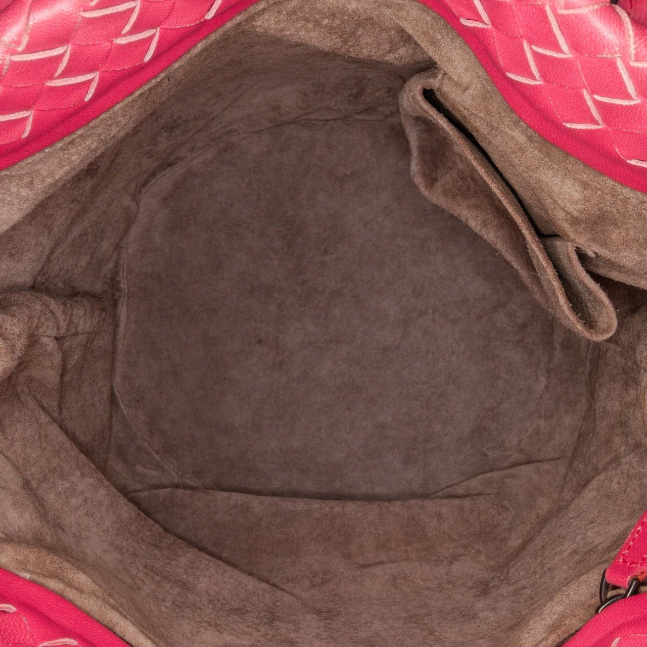 Bottega Veneta Nappa Intrecciato Bucket Bag Roze