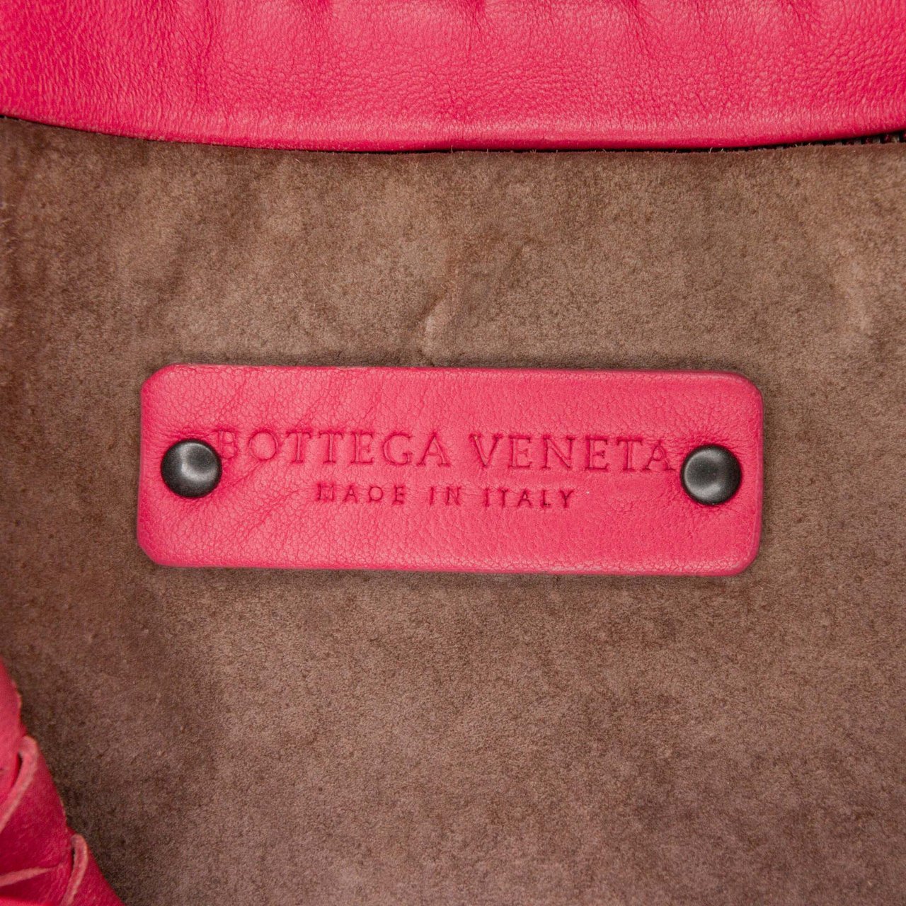 Bottega Veneta Nappa Intrecciato Bucket Bag Roze