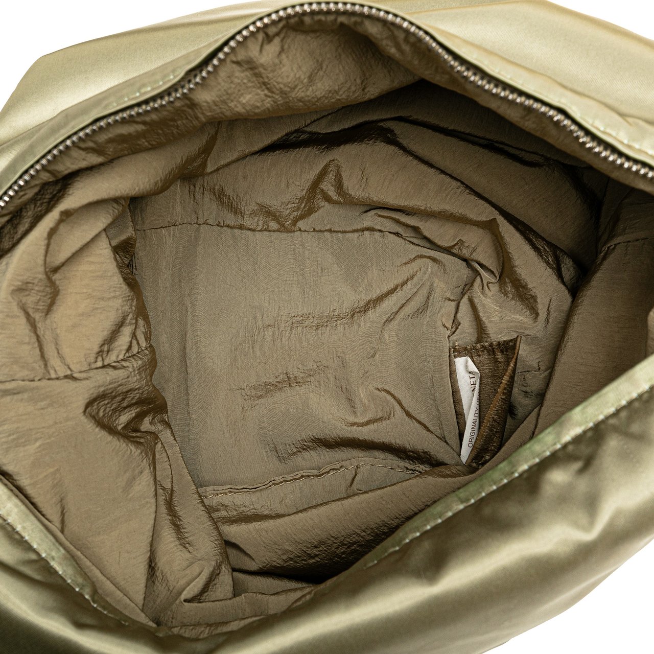 Bottega Veneta Satin Crossbody Bruin