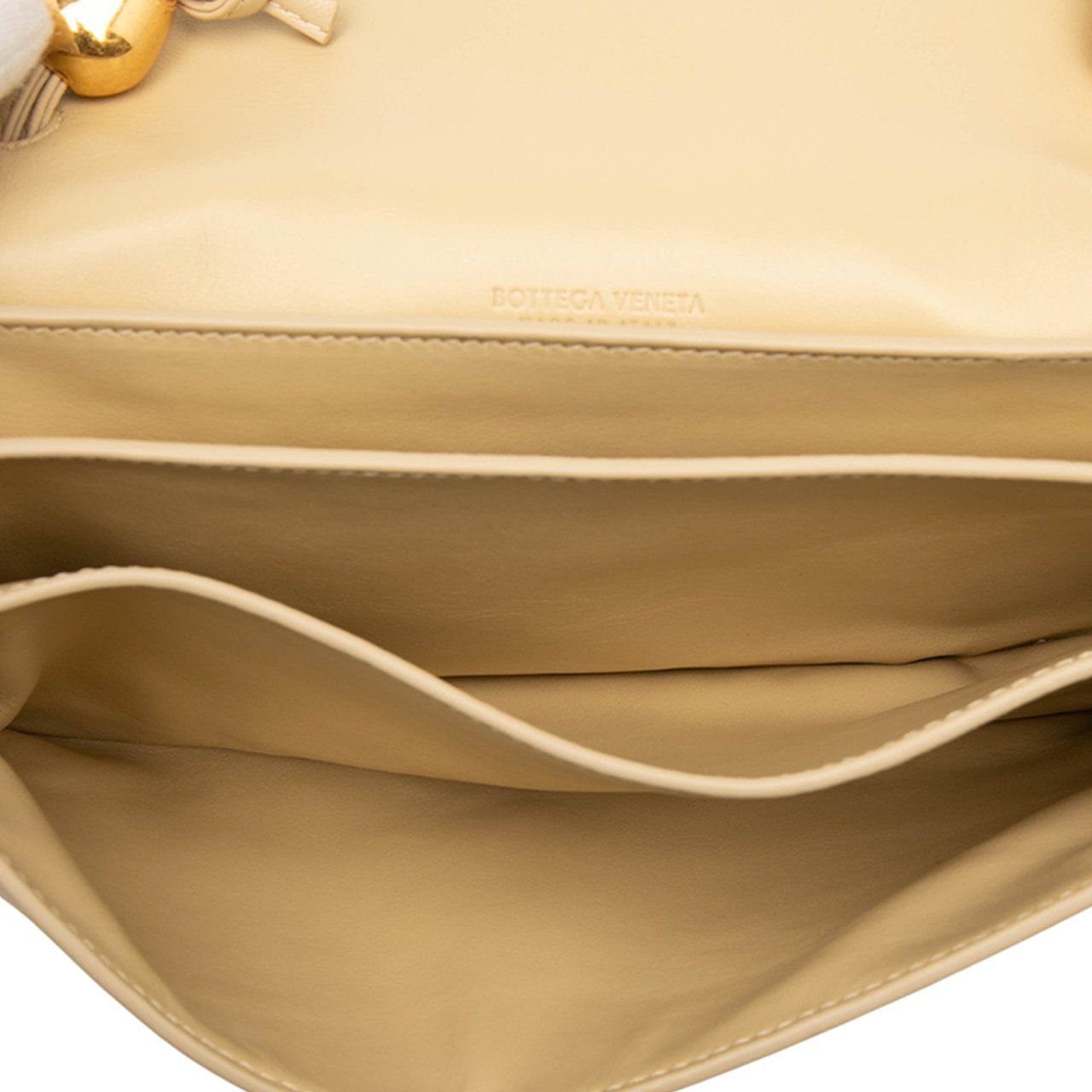 Bottega Veneta Nappa Intrecciato Trio Pouch On Strap Bruin