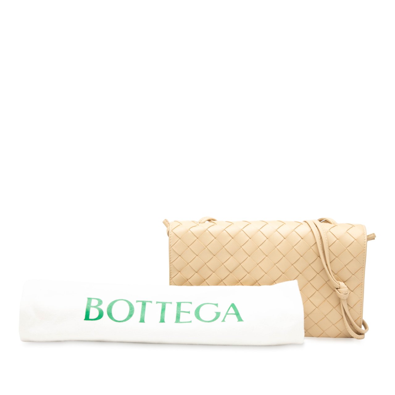 Bottega Veneta Nappa Intrecciato Trio Pouch On Strap Bruin
