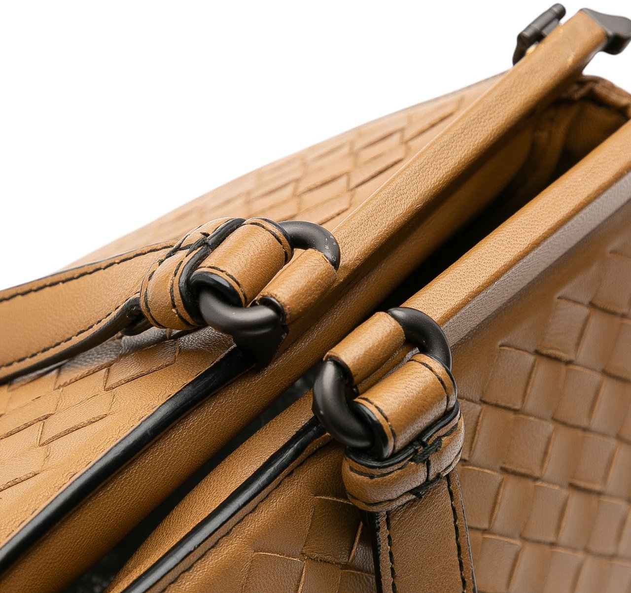 Bottega Veneta Medium Nappa Intrecciato Monaco Satchel Bruin