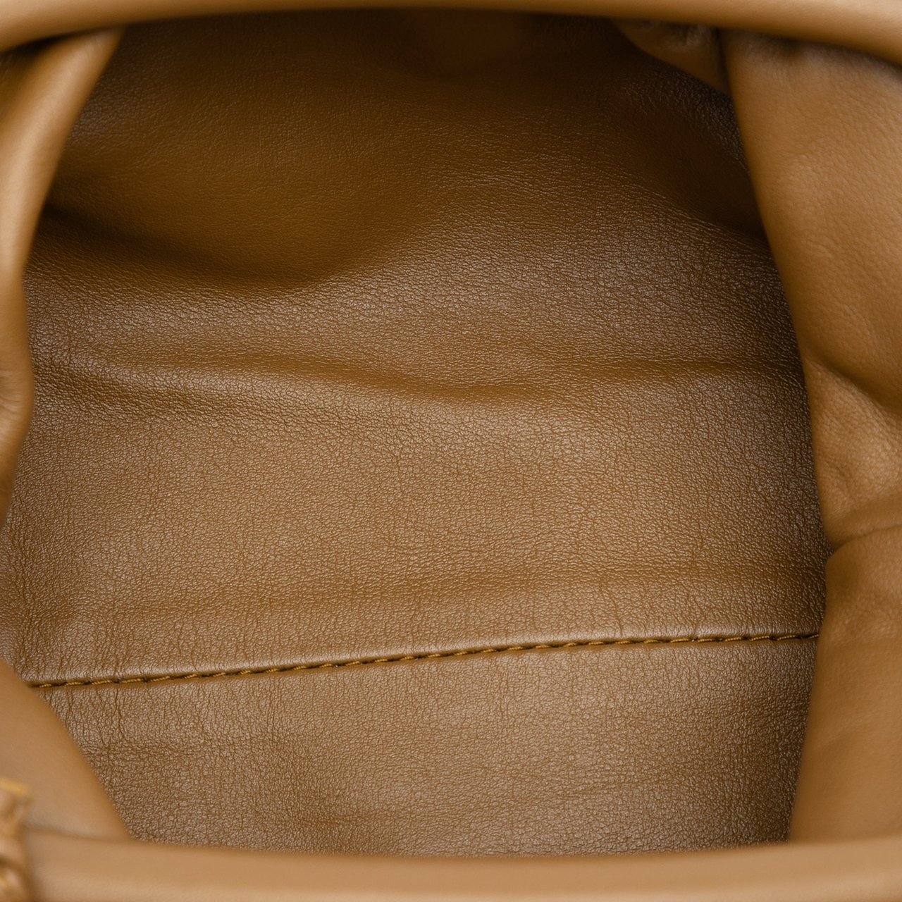 Bottega Veneta Lambskin The Mini Pouch Crossbody Bruin